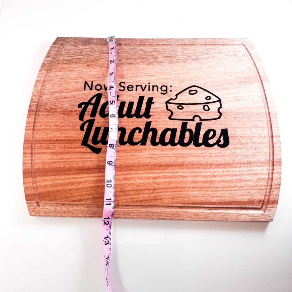 2/$50 Now Serving: Adult Lunchables Charcuterie Board – Wood Cutting Board - Picture 6 of 7